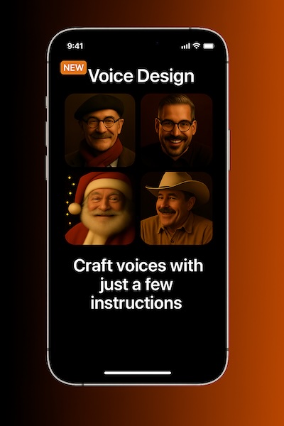 Voice Design toolkit mobile screen
