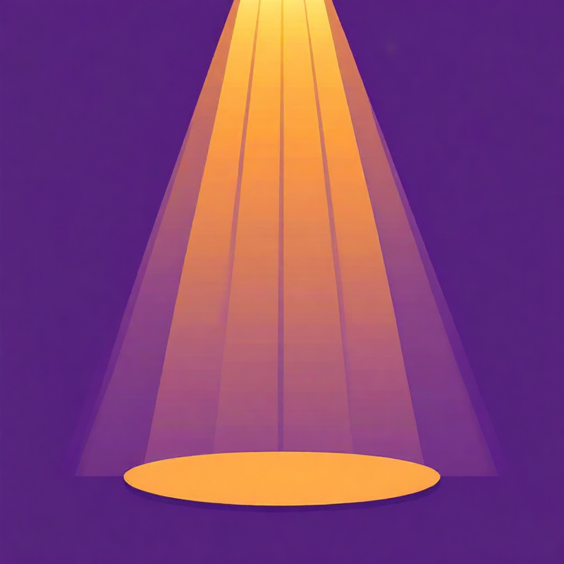 AI voice over for ads and promo videos: spotlight and waveform