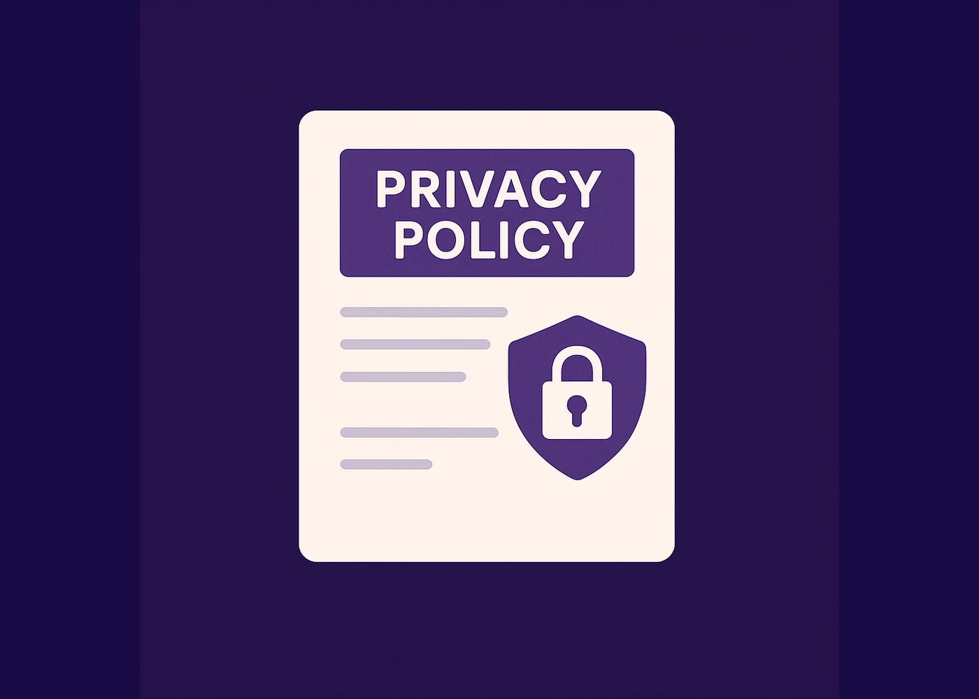 Privacy and security documents illustration