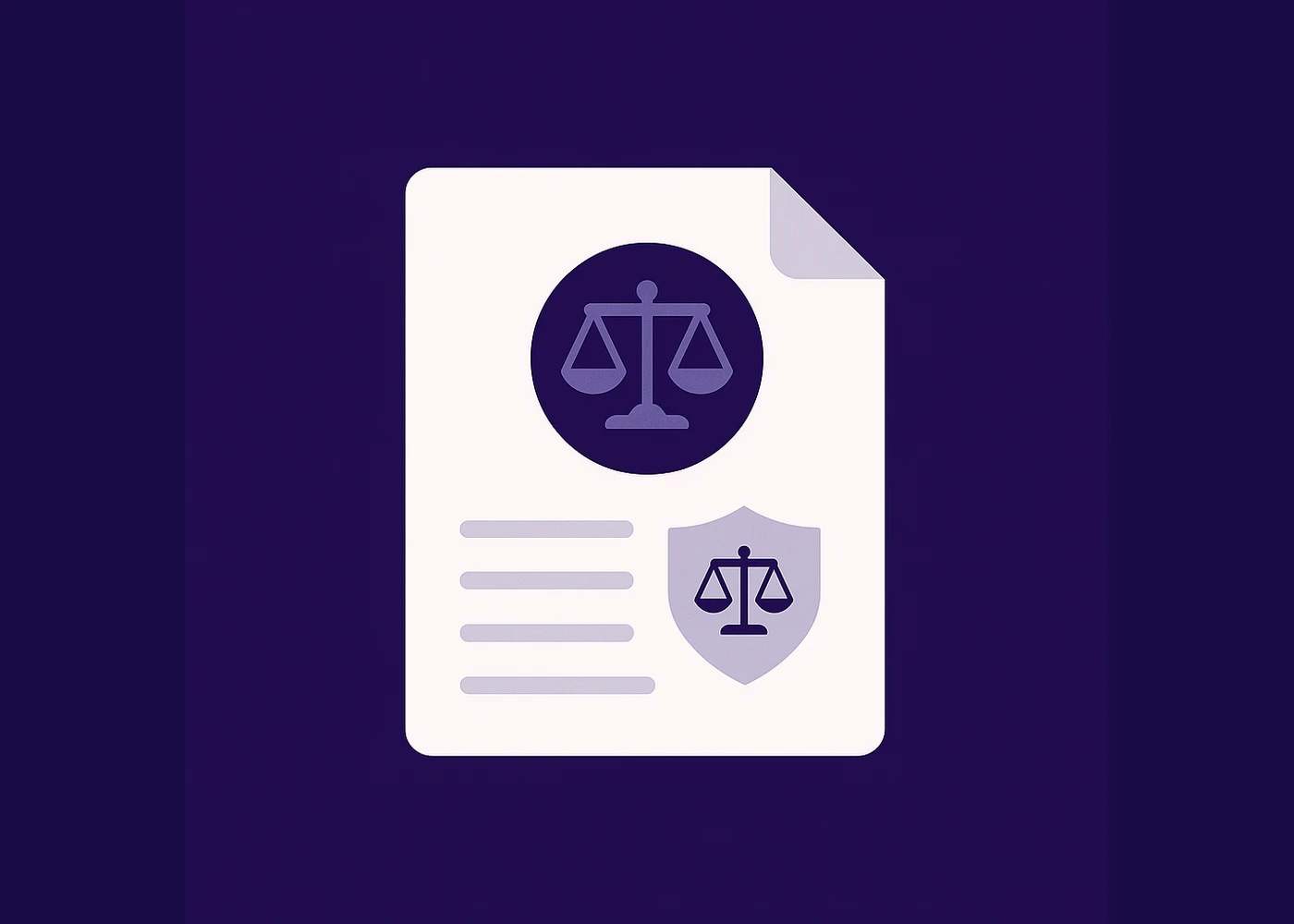 Legal agreement illustration