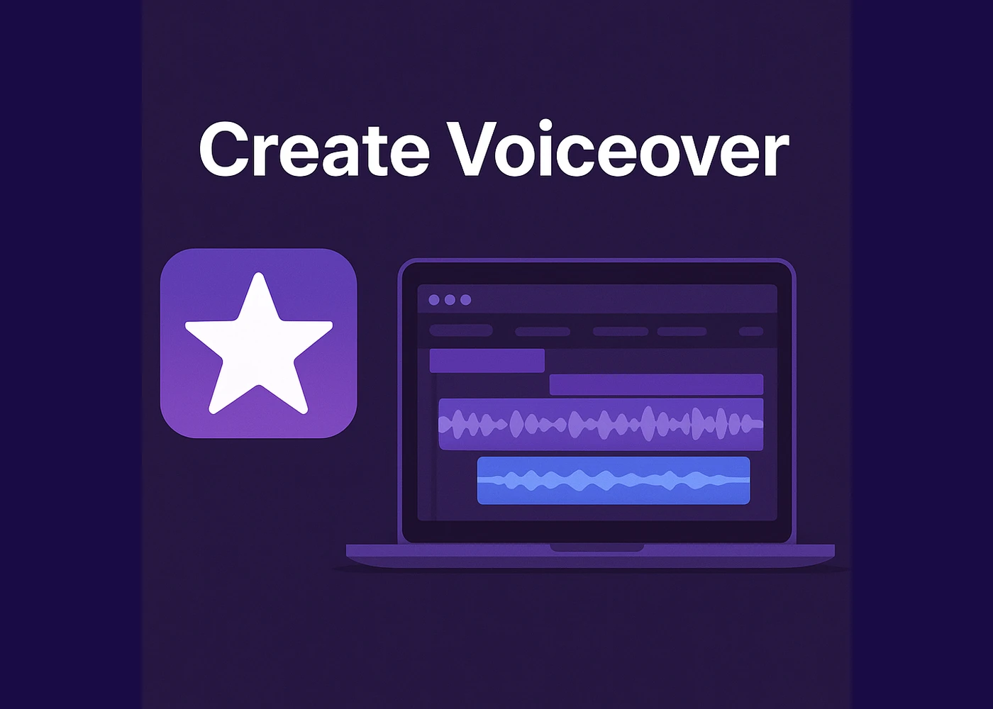 Adding VoiceOver Maker audio to iMovie timeline on iPhone